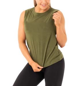 <b>Womens</b> Workout Sleeveless Tank Athletic Sportswear Featuring Custom Logo Print And Multiple Color Size Choices <b>Top</b> - Product Image 5