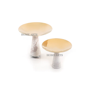 Nouveau design en métal dessert gâteau stand ensemble de 2 tailles différentes ustensiles de cuisine gâteau fruits stand au prix le moins cher - Product Image 2