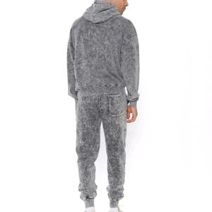 Survêtement de gym personnalisé de haute qualité avec capuche respirante pour hommes Motif solide le plus demandé prix de gros Logo personnalisé - Product Image 6