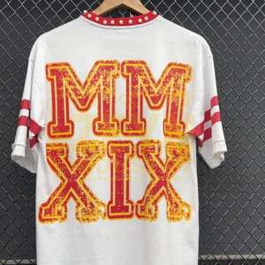 เสื้อยืดโอเวอร์ไซส์พิมพ์โลโก้ตามสั่ง ราคาขายส่ง เสื้อยืดเปล่า น้ำหนักเบา แฟชั่นใหม่ เสื้อยืดคอกลมสำหรับผู้ชาย - Product Image 6