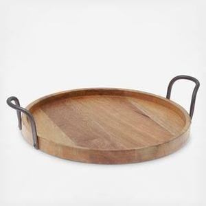 Bandeja de madera única de último diseño, postres de té y café con borde de metal y ASA, Base de madera, vajilla para desayuno, bandeja para servir - Product Image 4