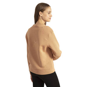 เสื้อสเวตเชิ้ตคอกลมผู้หญิง คุณภาพสูง ผ้าฝ้ายฟลีซ 100% ทรงปกติ สวมใส่สบาย ปรับแต่งได้ ออกแบบลายด้านหน้าตามสั่ง - Product Image 3