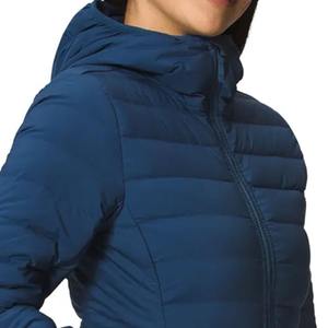 Veste d'hiver matelassée longue en tricot pour femme, imperméable, à capuche, écologique, respirante, style décontracté - Product Image 4