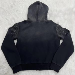 เสื้อมีฮู้ดผ้าเทอร์รี่สำหรับผู้ชายทรงหลวมเสื้อใส่ออกไปข้างนอกผ้าฝ้าย100% ออกแบบโลโก้ได้ตามต้องการ - Product Image 6