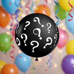 Globos de Fiesta Negros con Signos de Interrogación, Bolsa de 12 Piezas para Decoración de Fiestas - Product Image 3