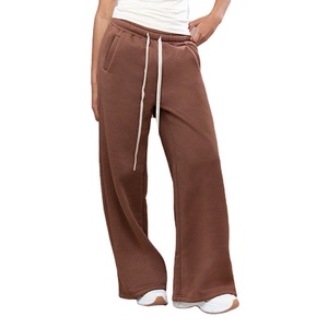 Pantalons de survêtement pour femmes surdimensionnés Commandes en gros Bienvenue Pantalons de survêtement amples taille haute pour femmes B2B OEM Fournisseur Pantalons de survêtement classiques - Product Image 1