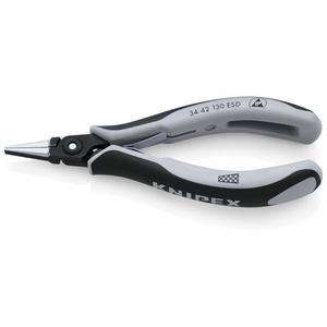 คีมอิเล็กทรอนิกส์แบบแม่นยำของ Knipex พร้อมหัวป้องกันไฟฟ้าสถิตย์ ด้ามจับขัดเงา ด้ามจับแบบหลายส่วน ปากคีมแบนกว้าง - Product Image 1