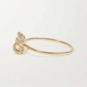 Customized 925 Sterling Silver Engagement Bow Knot Bands with Pave <b>Set</b> Diamond in 14K Gold Lab Diamond Elegant Party Wear <b>Rings</b> - Product Image 3