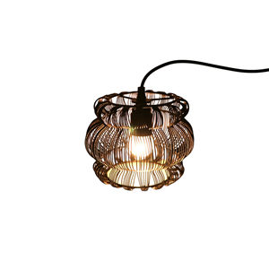 Suspension en fer noir, cage torsadée, éclairage de plafond moyen, hauteur réglable, intensité variable, douille E27, pour la maison, le bureau, le salon - Product Image 3