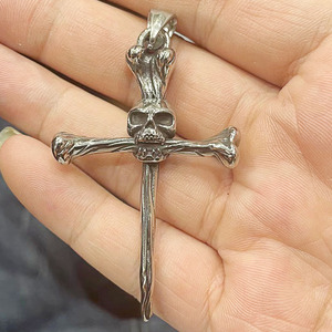 yunnique <b>Titanium</b> Steel Sheep Head Pendant for Men Retro Punk Trendy Personalized Fashion Pendants Charms - Product Image 3