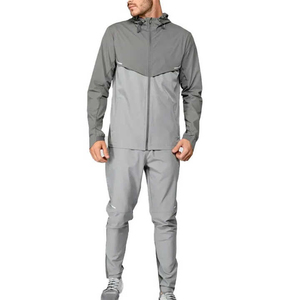 Conjunto deportivo impermeable y cortavientos para correr al aire libre, trotar, entrenar en el gimnasio, ropa deportiva informal, transpirable y ligera. - Product Image 2