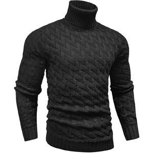 Suéteres de punto informales de primavera con cuello redondo para hombre de alta calidad al por mayor de color sólido - Product Image 3