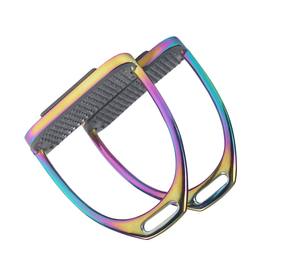 Recién llegado, estribos para montar a caballo de acero inoxidable 304, reutilizables, ligeros, agarre fuerte, banda de rodadura ancha, Animal grande, Exportación personalizada OEM - Product Image 4