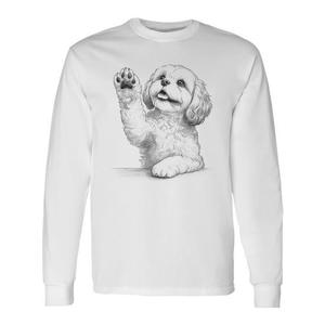 Maglietta a Maniche Lunghe con Stampa Cane Cavachon - Categoria Prodotti Promozionali - Product Image 1