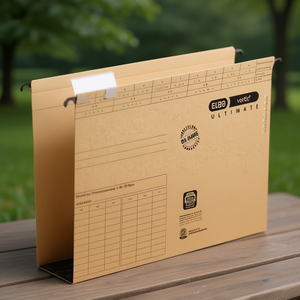 ELBA ULTIMATE DIN <b>A4</b> Hanging File Holder Natural Brown for Organizing and Accessing Your Files Premium Cardboard Accessory - Product Image 3