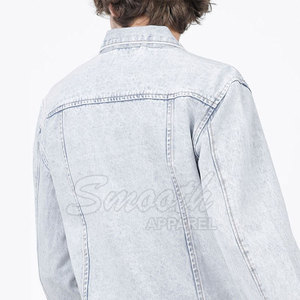 แจ็คเก็ตยีนส์ผู้ชายพิมพ์โลโก้ตามสั่ง คุณภาพสูง ราคาประหยัด มีไซส์ใหญ่พิเศษ แจ็คเก็ตยีนส์ผู้ชายแบบสั่งทำ - Product Image 5