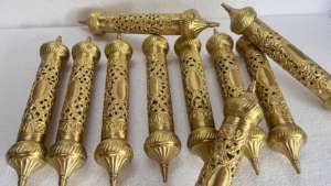 Tubos de desplazamiento de latón grabados personalizados Titulares de Certificado de metal vintage Tubos de desplazamiento de latón de lujo con grabado personalizado - Product Image 4