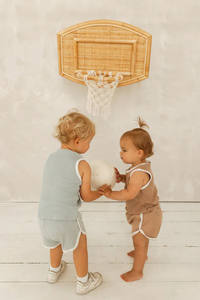 Juguete de Baloncesto de Ratán Natural para Niños, Decoración Ecológica Hecha a Mano Única de Vietnam - Product Image 4