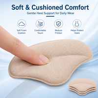 Almohadillas Autoadhesivas de Espuma Suave de 6mm para Talones, Ajustadores de Zapatos para Tacones Altos y Zapatos de Cuero para Mujer