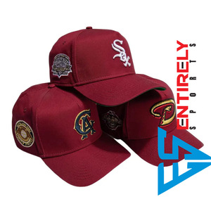 La gorra de béisbol deportiva personalizada de 6 paneles más popular, gorra ajustada de goma ajustable de tela estampada de Color sólido de algodón suave - Product Image 6