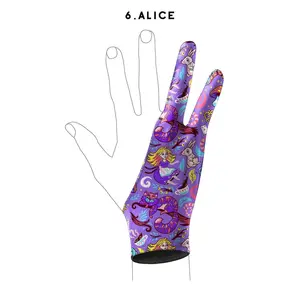 Hot Sale 1PC Artist Drawing Mittens 2 Finger Anti-fouling Glove For Any Graphics Drawing Tablet Art Supplies