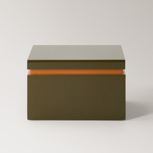 Caja rectangular lacada de bloque de Color hecha a mano, caja de almacenamiento de laca con tapa para estilizar el Hogar Moderno y la exhibición de Boutique - Product Image 2