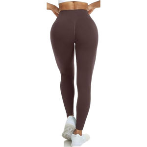 Mallas deportivas de gimnasio sin costuras de secado rápido de cintura alta para mujer, pantalones de Yoga para Fitness, Control de barriga, promoción, mallas con glúteos fruncidos - Product Image 6