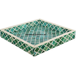 Bandeja cuadrada de chocolate de madreperla, diseño personalizado, plato de chocolate hecho a mano, bandeja decorativa para servir más vendida - Product Image 3