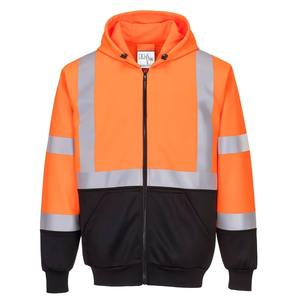 Sudadera con capucha Hi-Viz del fabricante para electricistas Chaqueta DE TRABAJO impermeable con cremallera para ropa de seguridad - Product Image 2