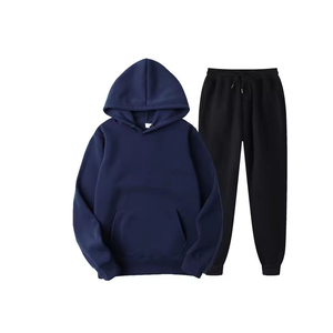 Venta al por mayor de chándal de invierno unisex personalizable XXL sudaderas con capucha polar Jogger conjuntos de etiqueta privada con logotipo de diseñador - Product Image 2
