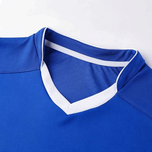 Transpirable de secado rápido 100% poliéster personalizado equipo de fútbol uniformes Logo nombre Número fútbol Jersey conjuntos para hombres adultos Club OEM - Product Image 2