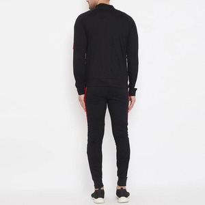 2025ชุดวอร์มลำลองสำหรับผู้ชายชุดวิ่งสองชิ้นชุดวอร์มแนวสตรีทสำหรับผู้ชายสีต่างกันบริการ OEM - Product Image 3