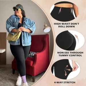 <b>3</b> Pack Custom Plus <b>Size</b> <b>Trainer</b> <b>Women</b> Workout Gym Corset Yoga Pants Abdomen Compression High Waist Shapewear Leggings Yoga - Product Image 4