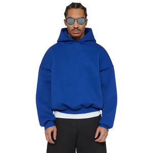 Haute qualité hommes Boxy sweats à capuche léger tissu à séchage rapide logo personnalisé impression Streetwear hommes pull à capuche 100% coton - Product Image 2