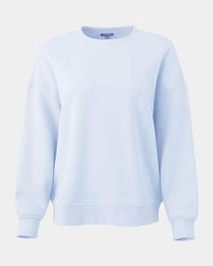 Sudaderas de ajuste regular para mujer, sudadera de algodón transpirable y ligera, sudaderas teñidas lisas - Product Image 2