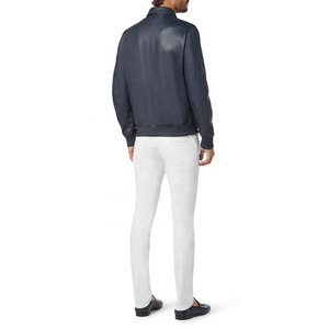 Veste en cuir vintage véritable coupe-vent pour hommes OEM personnalisé haut de gamme qualité moderne mode élégant design personnalisé véritable 100% - Product Image 4