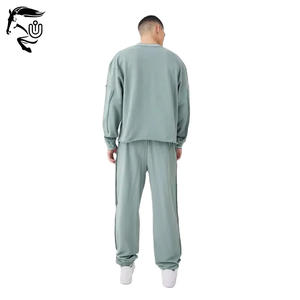 เสื้อสเวตเชิ้ตและกางเกงกีฬากางเกงกีฬาของผู้ชายทรงโอเวอร์ไซส์แบบดีไซน์ตามสั่งปักลาย - Product Image 2