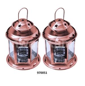 Linterna de alta calidad Decoración Linterna decorativa de metal negro antiguo - Product Image 6