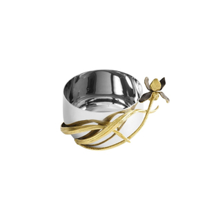 ชามเสิร์ฟโลหะขัดเงาทำมือสุดหรู เป็นมิตรกับสิ่งแวดล้อม ตกแต่งด้วยทองคำเปลว ชามผลไม้ ของตกแต่งบ้าน - Product Image 6