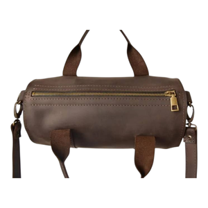 Sac de voyage en cuir huilé marron pour homme, grande capacité, durable, vente en gros, doublure en polyester luxueuse, portable - Product Image 3