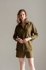 Camisón de algodón hasta la pantorrilla para mujer, con cuello en V, cintura elástica, transpirable y de secado rápido - Product Image 2