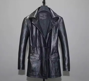 Manteau d'hiver vintage à col montant pour hommes manteau vierge pour hommes Streetwear meilleure qualité fabrication couleur unique - Product Image 2