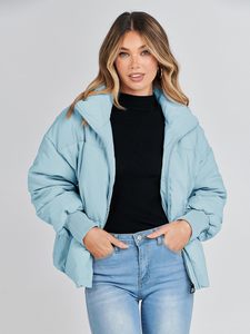 Chaqueta acolchada personalizada para mujer, ropa de calle cálida acolchada gruesa, fabricante OEM, proveedor de fábrica - Product Image 3