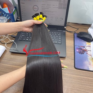 Venta flash Color natural hueso liso a granel 100% cabello crudo vietnamita brillante sedoso y suave gran stock precio al por mayor - Product Image 4