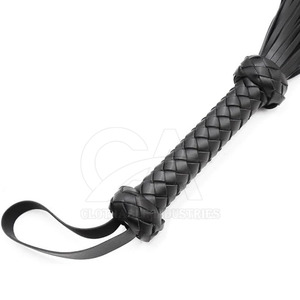 Professional Horse Riding Whip with Comfortable Grip Handle Handmade <b>Leather</b> Riding <b>Flogger</b> for Equestrian Sports Lightweight - Product Image 2