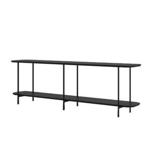 Mesa de consola de metal chapada en oro con tapa de mármol para decoración del hogar-elegante mesa auxiliar para pasillo, sala de estar o área de café - Product Image 2