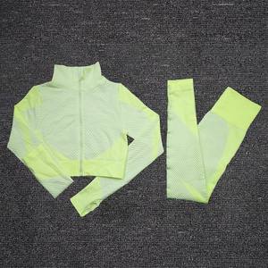 2025 Seamless Gym Fitness Sets <b>Women's</b> Athletic Clothing Sexy Workout Attire <b>Leggings</b> Sports Bra Active Wear 2 piece set <b>women</b> - Product Image 4