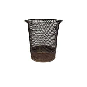 Thùng rác kim loại đồ chơi 8L Thùng rác có thể sang trọng không gian Túi Quà Tặng tối giản nhà bếp vân tay bạc hà thép không gỉ Mỹ trà - Product Image 4