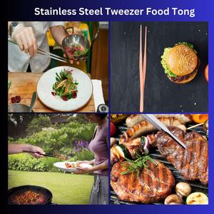 Pinzas de chef de acero inoxidable de 12 pulgadas para cocina, pinzas largas con puntas dentadas, ecológicas para cocinar - Product Image 3