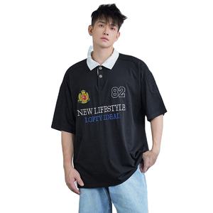 Polo d'été pour homme avec imprimé lettres - Product Image 1